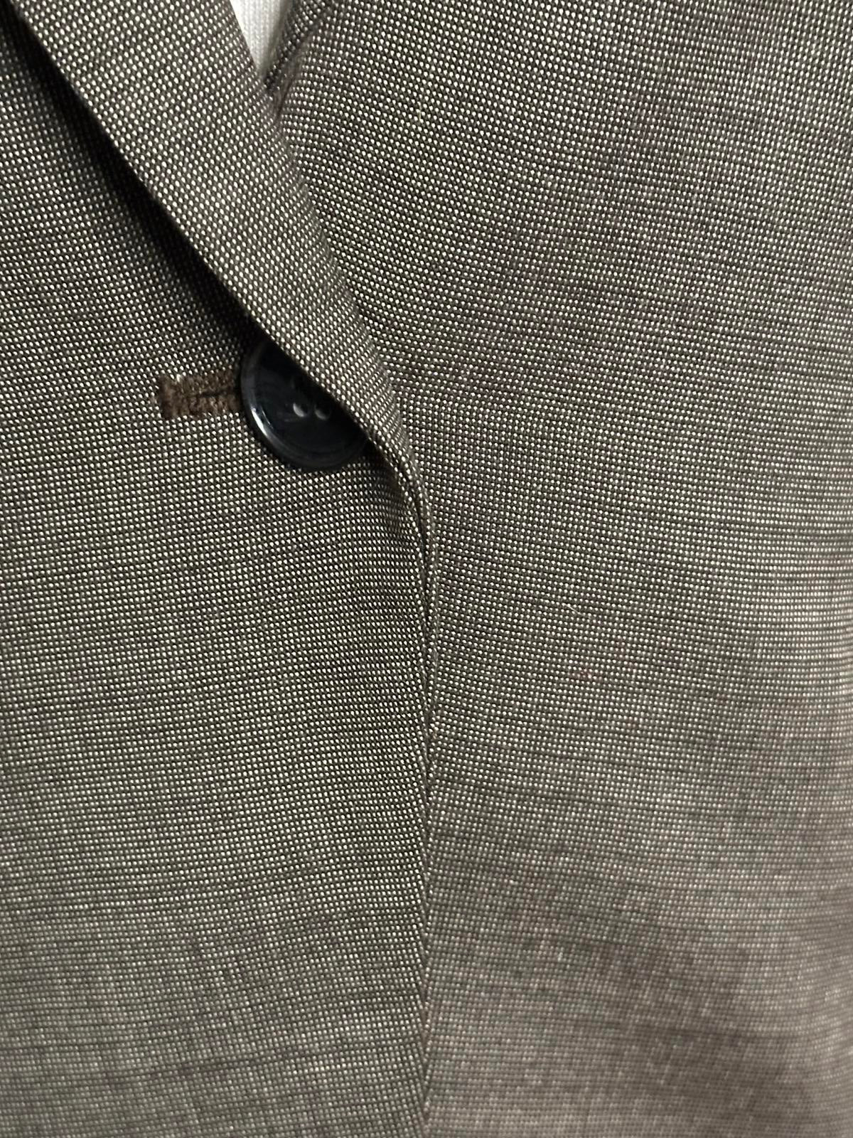 Ann Taylor taupe/brown wool-blend tailored tuxedo-inspired blazer Size 8P
