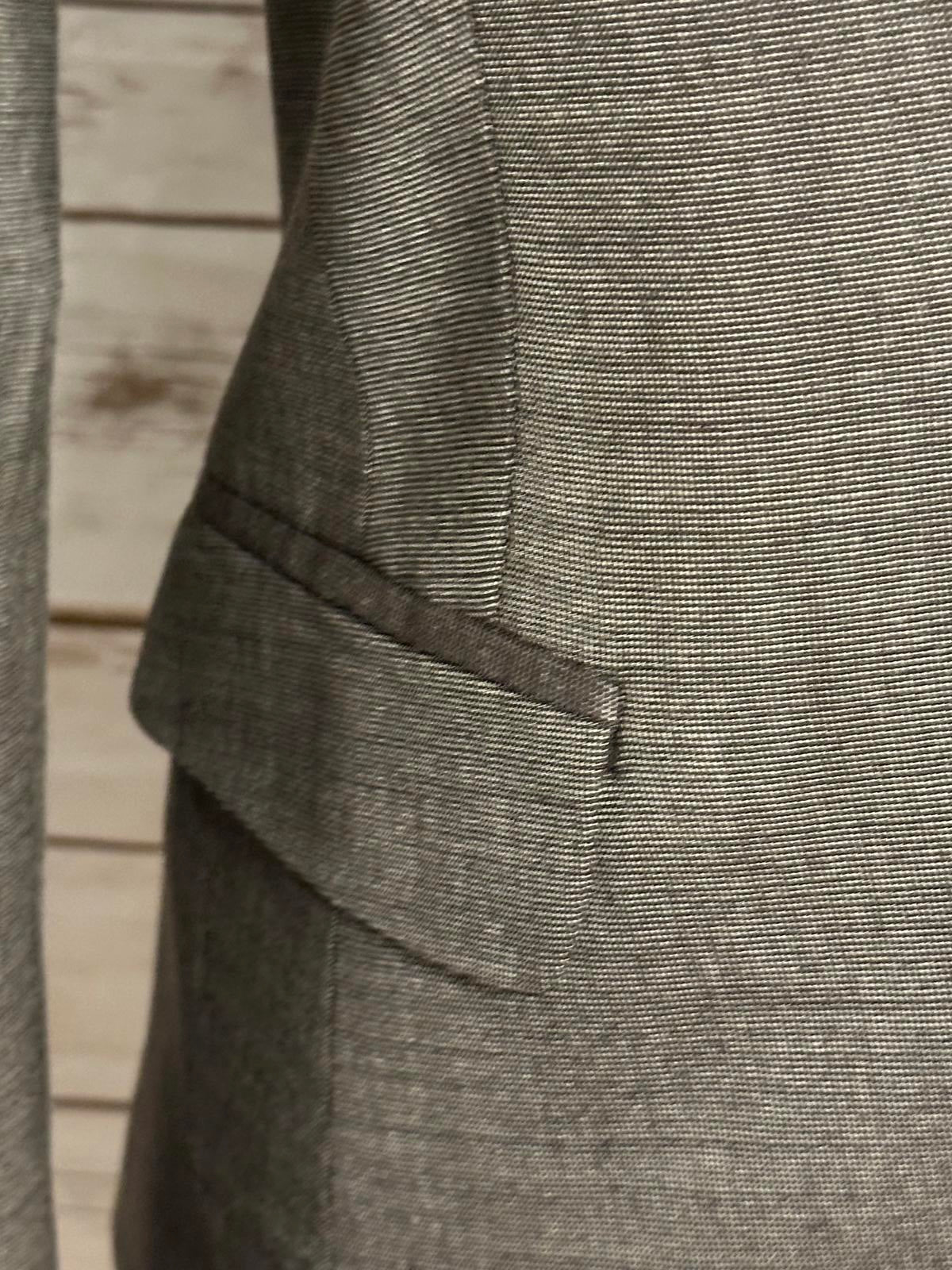 Ann Taylor taupe/brown wool-blend tailored tuxedo-inspired blazer Size 8P