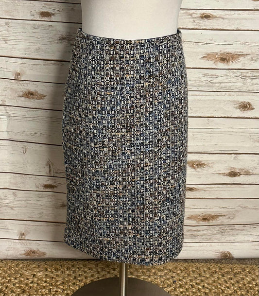 Talbots classic office siren multicolored wool-blend tweed pencil skirt Size 10