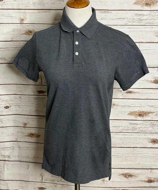 Bonobos Slim Fit classic preppy grey cotton short sleeve polo shirt Size Small