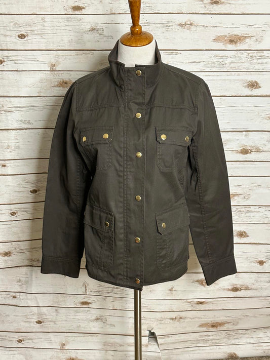J.Crew olive green cotton relaxed boyfriend utility/field jacket Size Medium