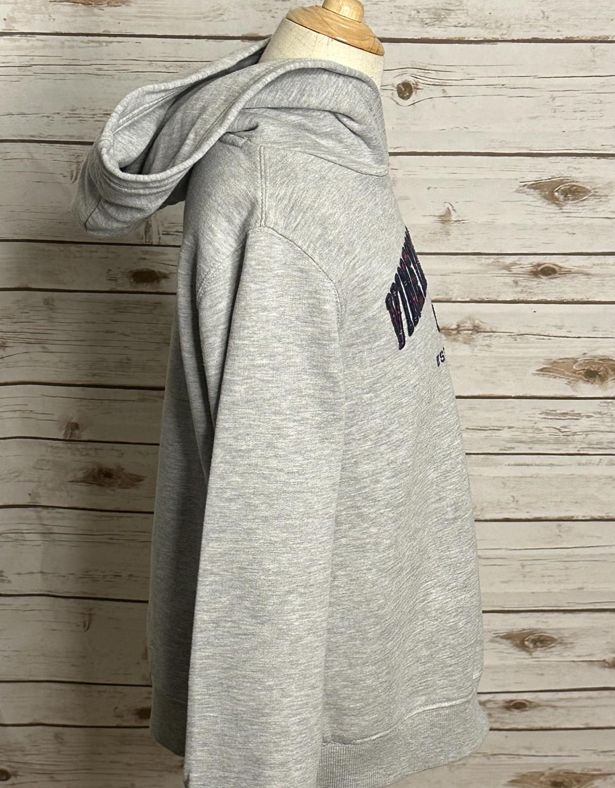 Youth Vineyard Vines heather grey embroidered logo pullover hoodie Size S (8-10)