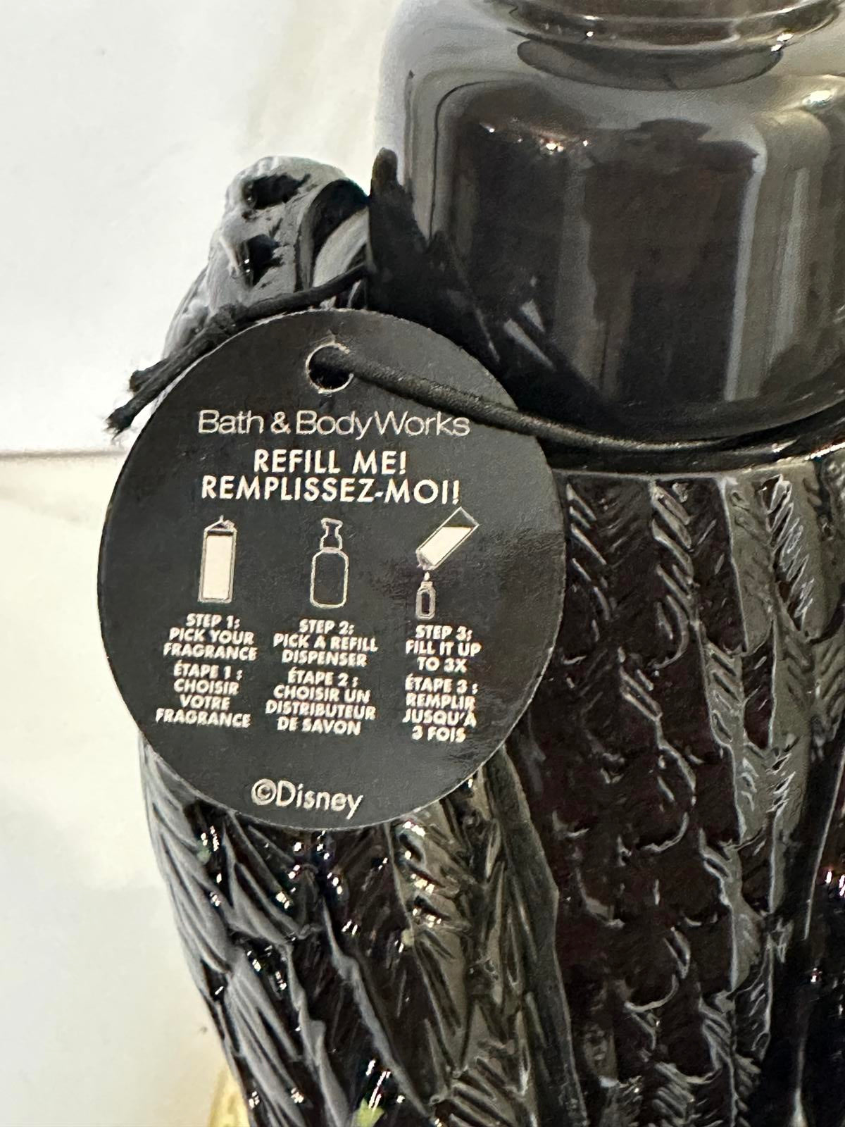 Bath & Body Works Disney Villains Maleficent Diablo Raven foaming soap dispenser