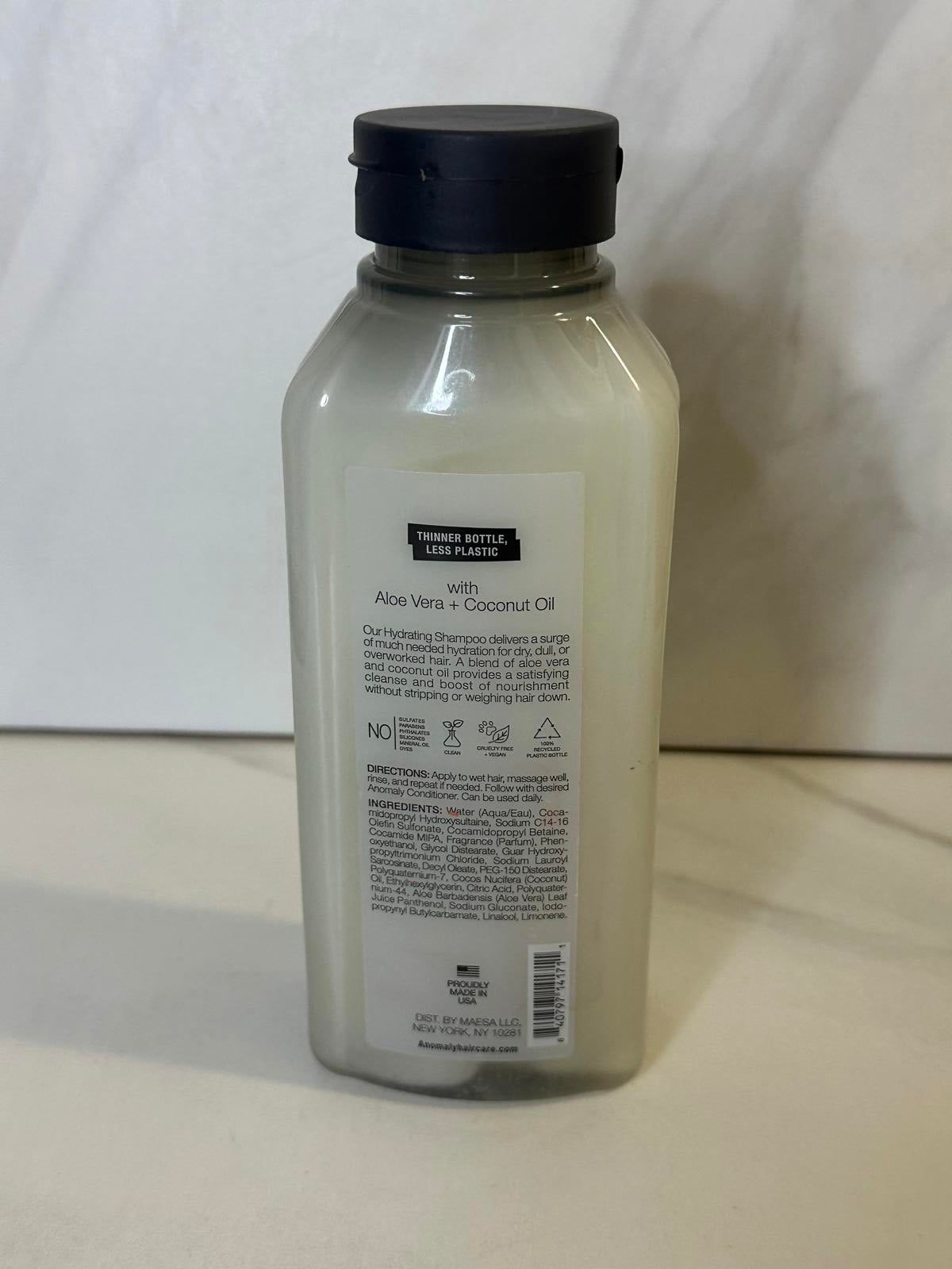 Anomaly Hydrating shampoo - Aloe Vera + Coconut Oil 11 fl oz