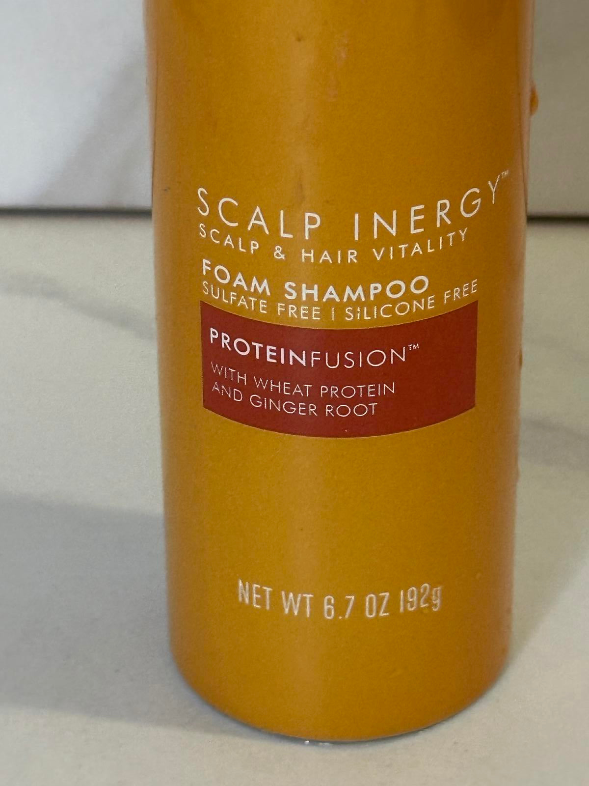 Nexxus Scalp Inergy ProteinFusion sulfate-free foam shampoo for fine hair 6.7 oz
