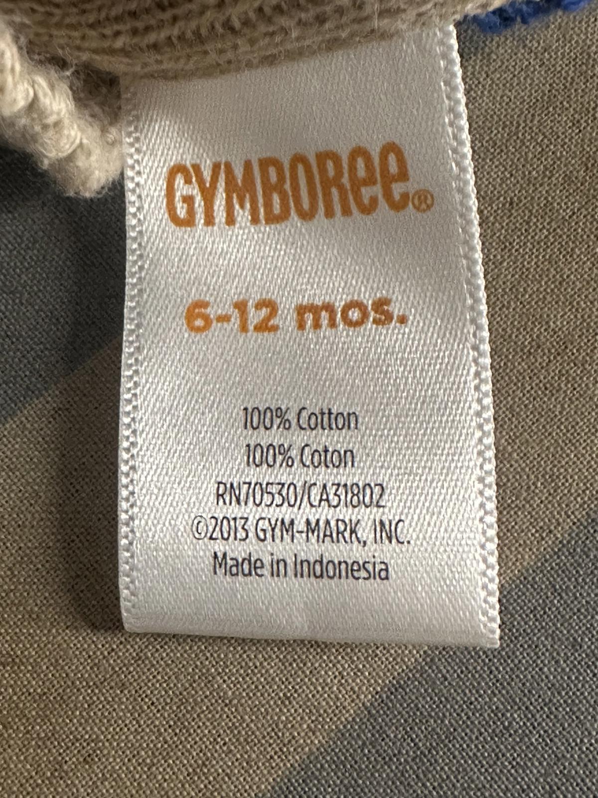 Gymboree Sweet Music rainbow Fair Isle cotton toggle knit cardigan sweater 6-12M