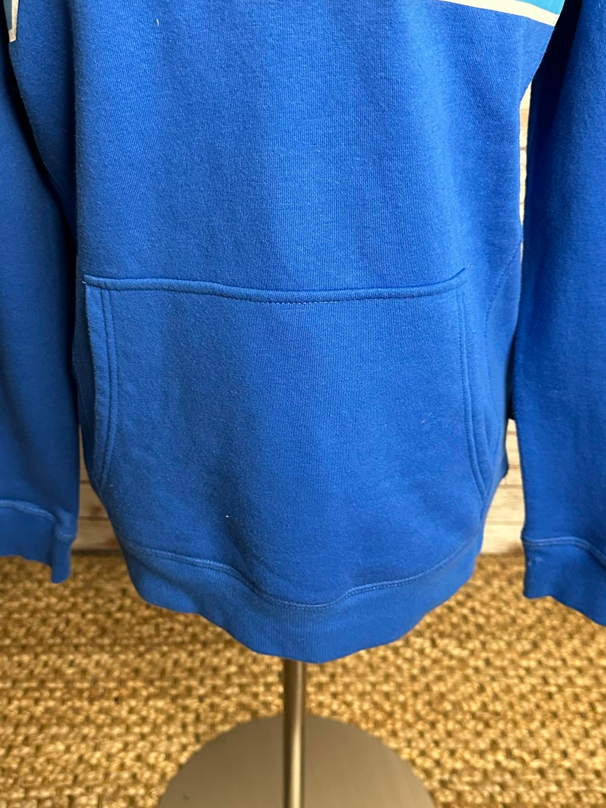Eddie Bauer blue retro graphic pullover hoodie/hooded sweatshirt Youth L (14-16)