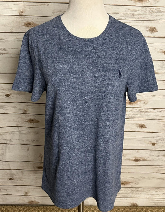Polo Ralph Lauren cotton t-shirt Medium blue Custom Slim Fit classic normcore