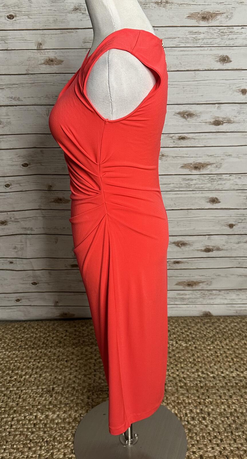 Victoria's Secret asymmetrical neckline midi jersey sheath dress Size Medium