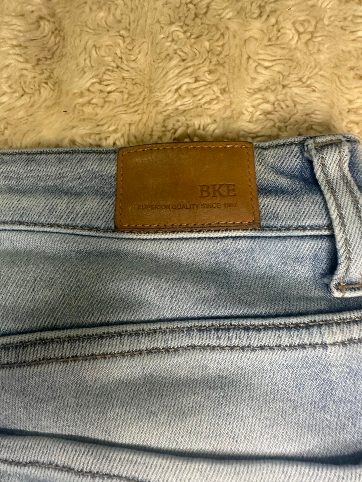 BKE Parker classic light wash high rise skinny stretch denim jeans Size 28x30