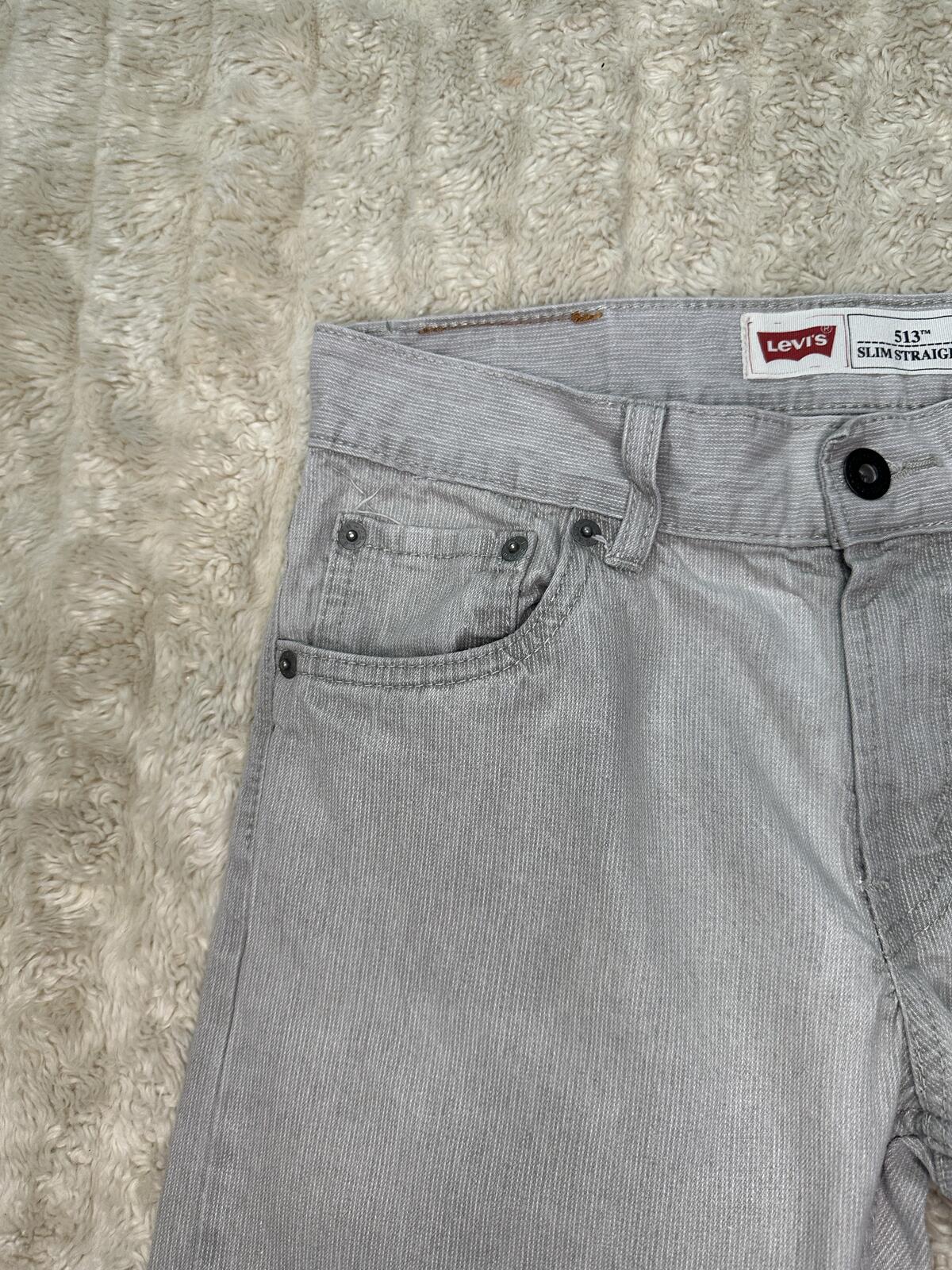 Levi's Slim Straight denim jeans 27x27/14 Reg grey modern classic minimalism