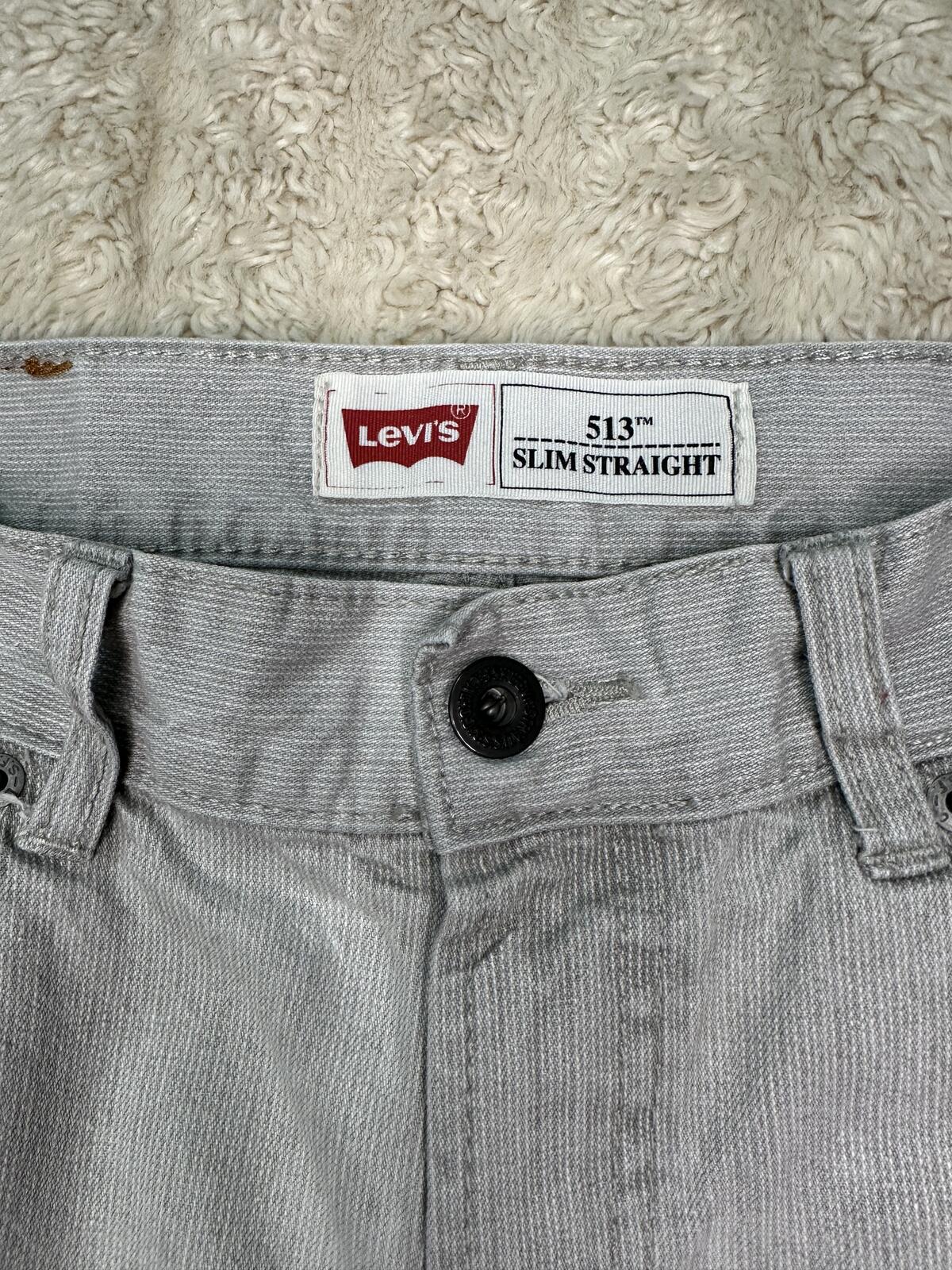 Levi's Slim Straight denim jeans 27x27/14 Reg grey modern classic minimalism
