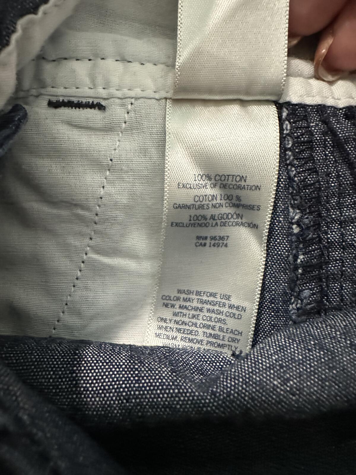 OshKosh B'gosh cotton overalls 4T navy/chambray striped classic vintage-inspired