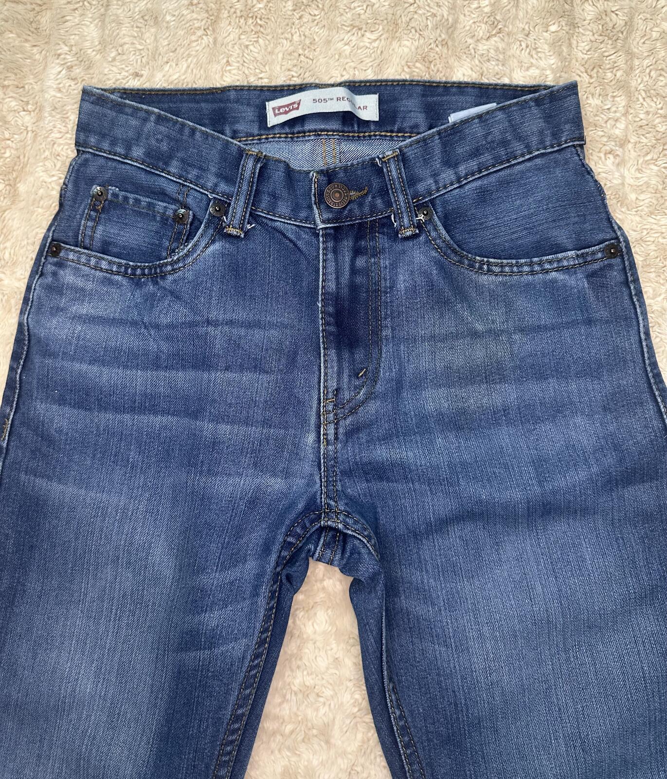 Levi's 505 Regular denim jeans Size 26x26/12 Reg medium wash straight leg unisex