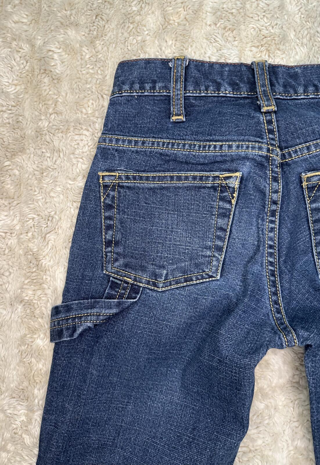 Levi's Strauss Signature Girl's denim jeans Size 7 medium wash relaxed flared