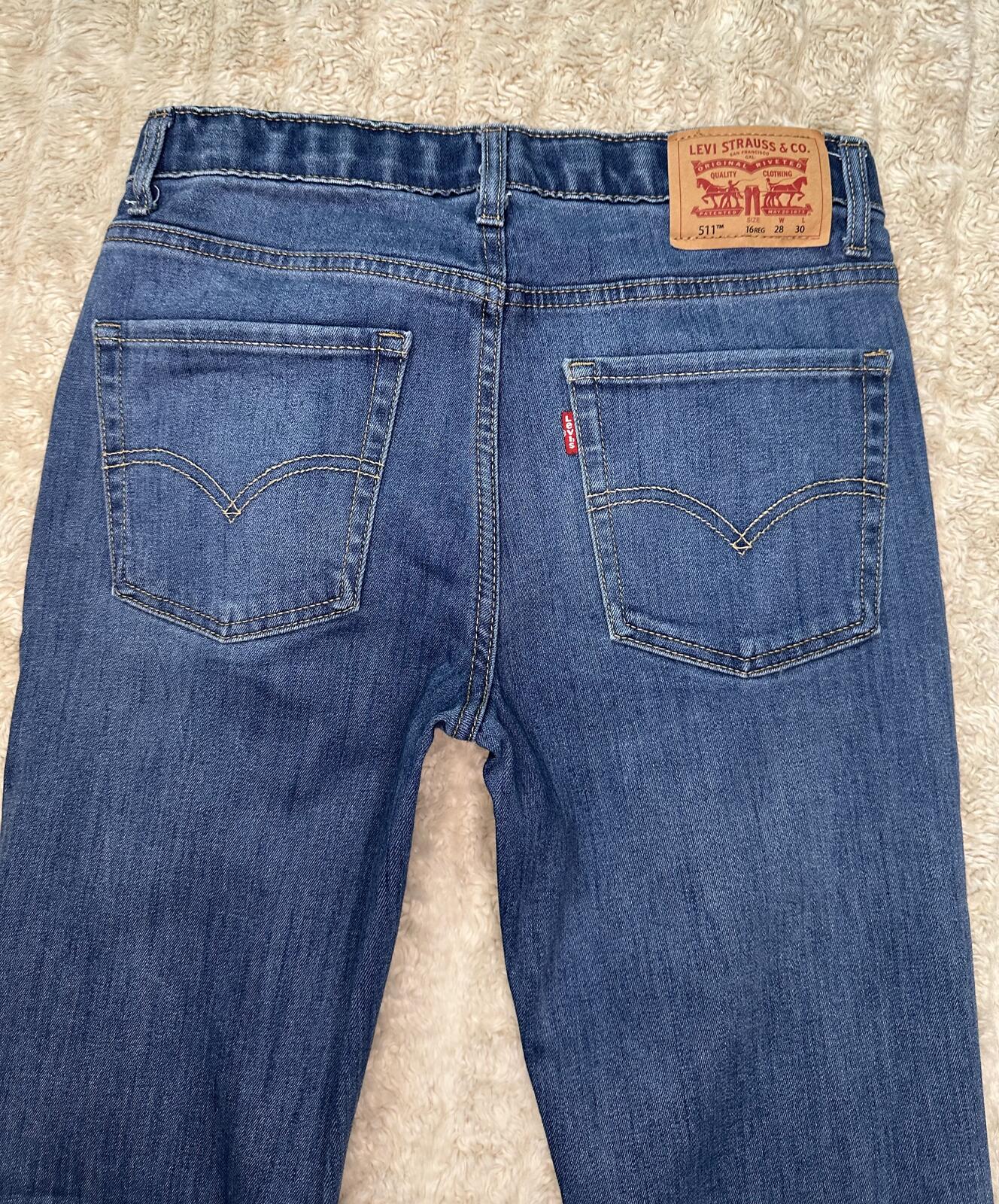Levi's 511 Slim Fit jeans 28x30 medium wash stretch denim classic