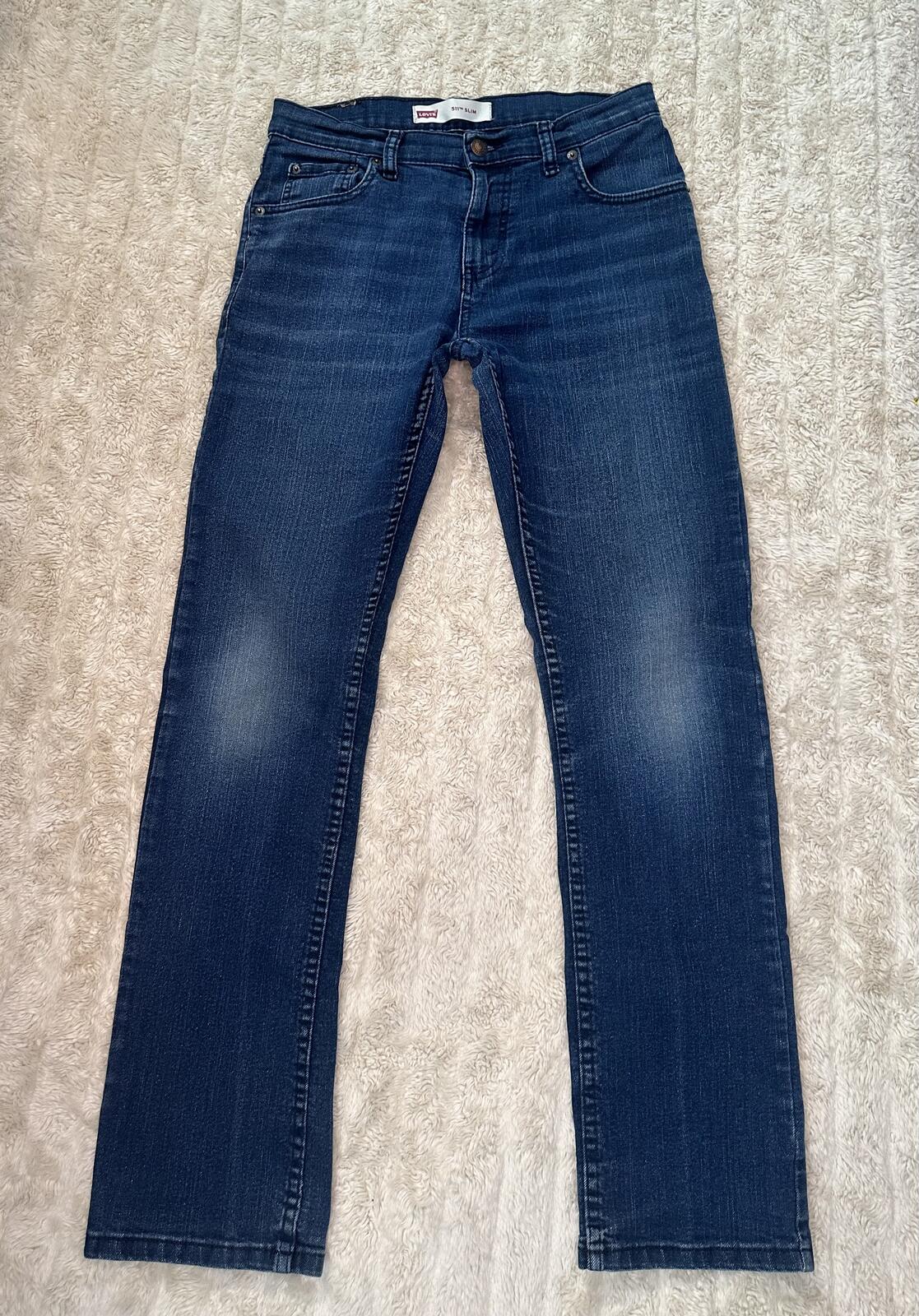 Levi's Unisex denim jeans 18 Reg (29x29) denim blue medium wash Slim fit classic