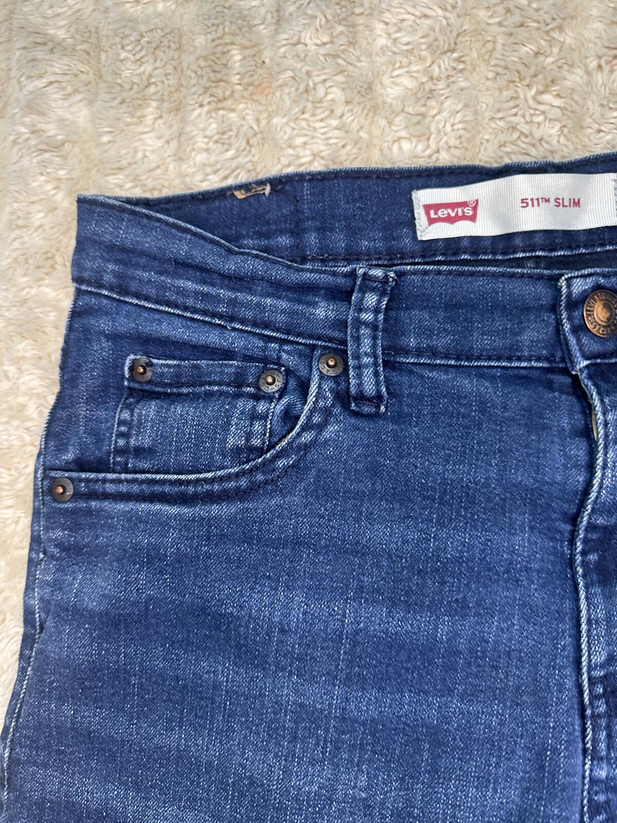 Levi's Unisex denim jeans 18 Reg (29x29) denim blue medium wash Slim fit classic