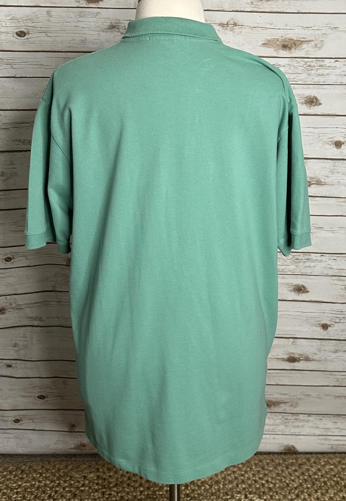 Polo Ralph Lauren mint green cotton short sleeve polo shirt XXL Y2K preppy golf