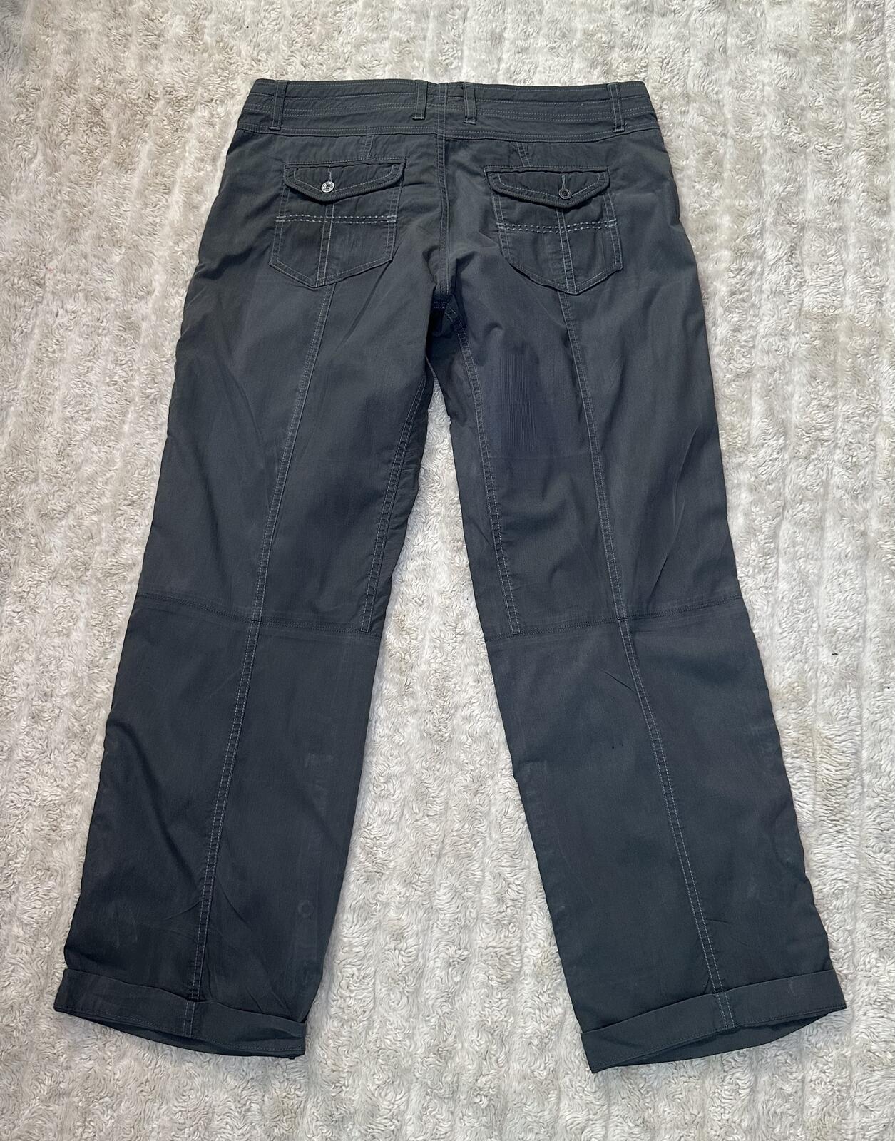 Kuhl Born In The Mountains grey hiking capri pants Size 12 Short gorpcore