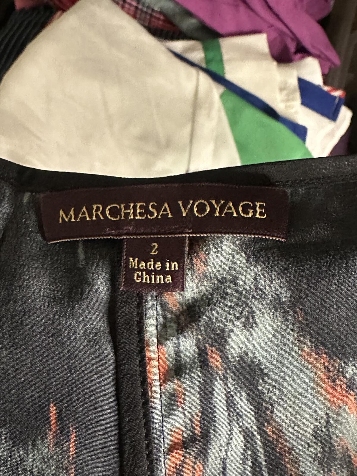 Marchesa Voyage silk peplum midi sheath dress Size 2 black