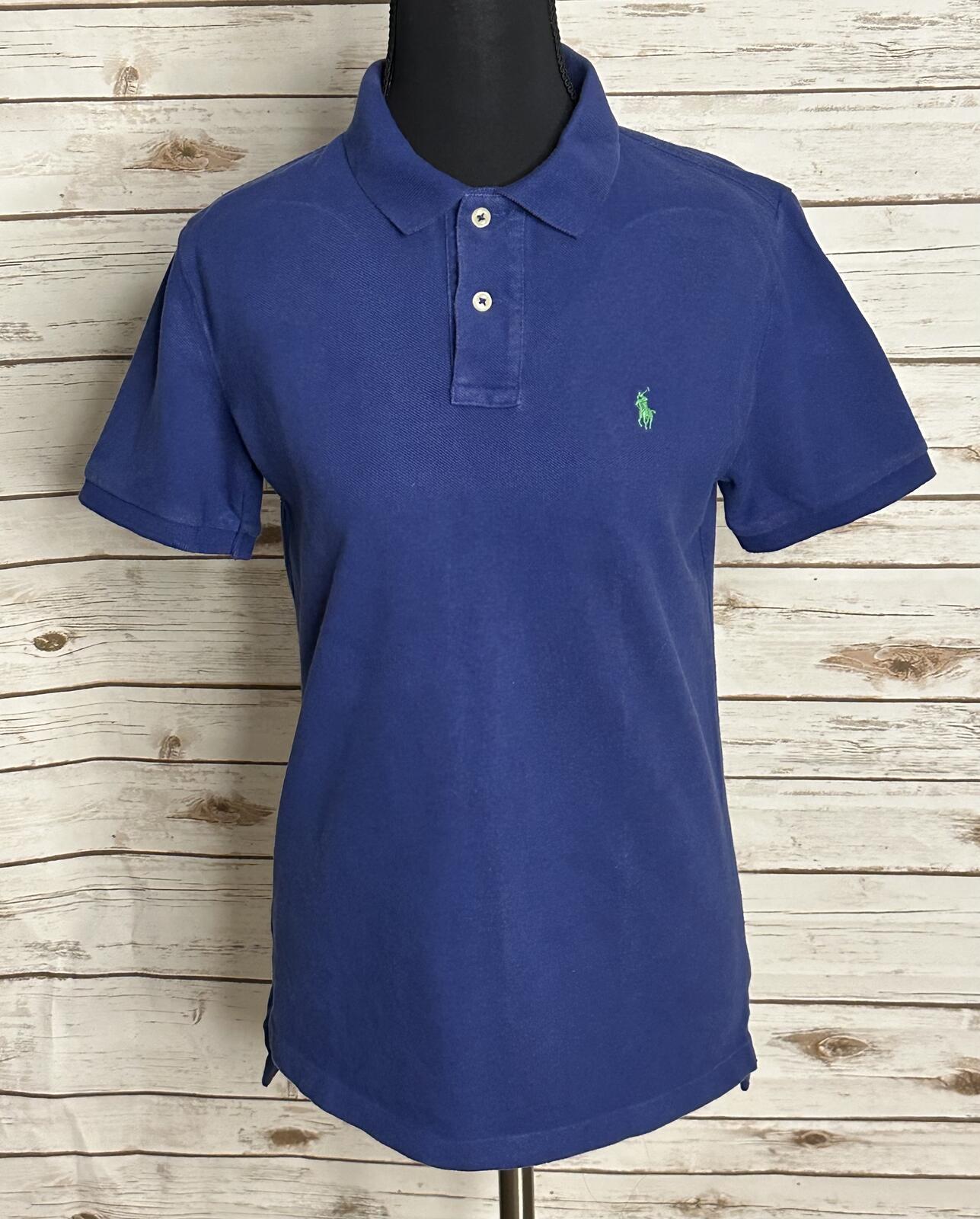 Polo Ralph Lauren blue cotton short sleeve polo shirt Size Youth L(14-16) preppy