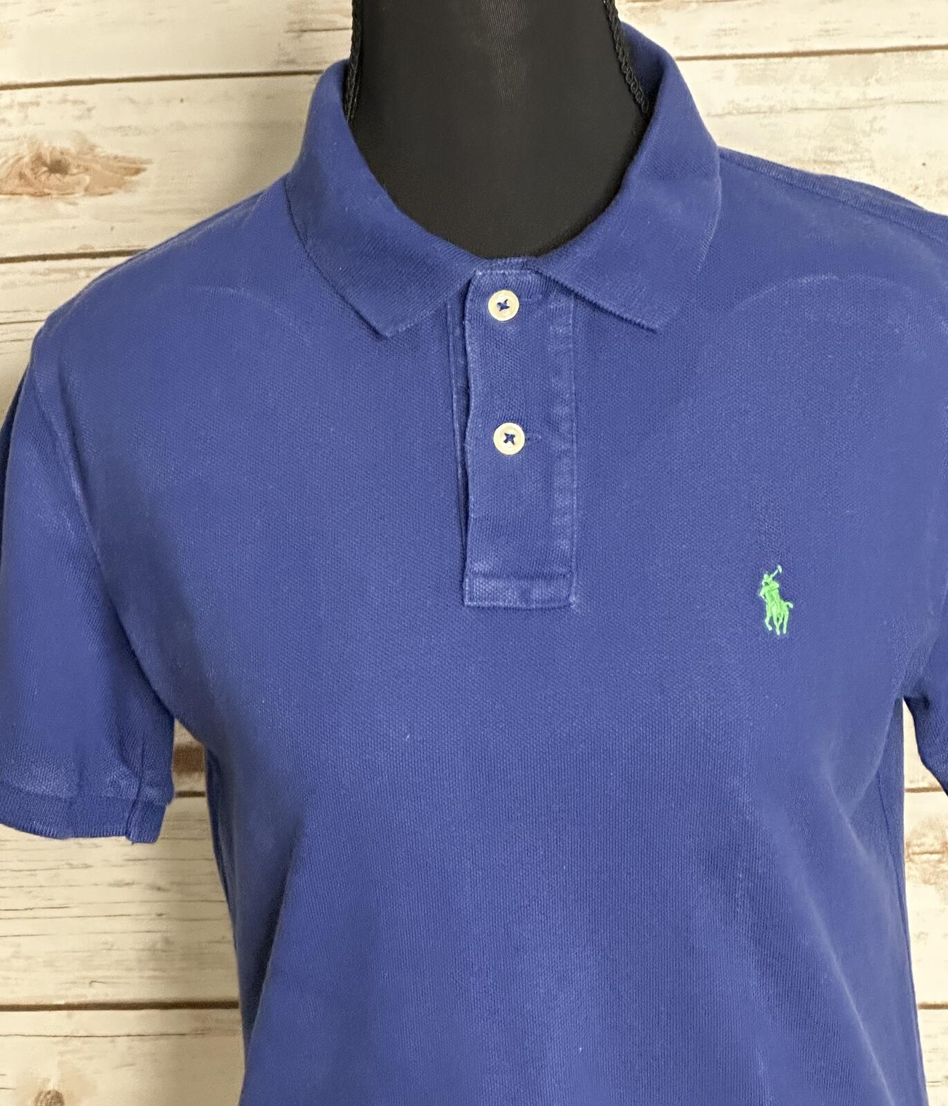 Polo Ralph Lauren blue cotton short sleeve polo shirt Size Youth L(14-16) preppy