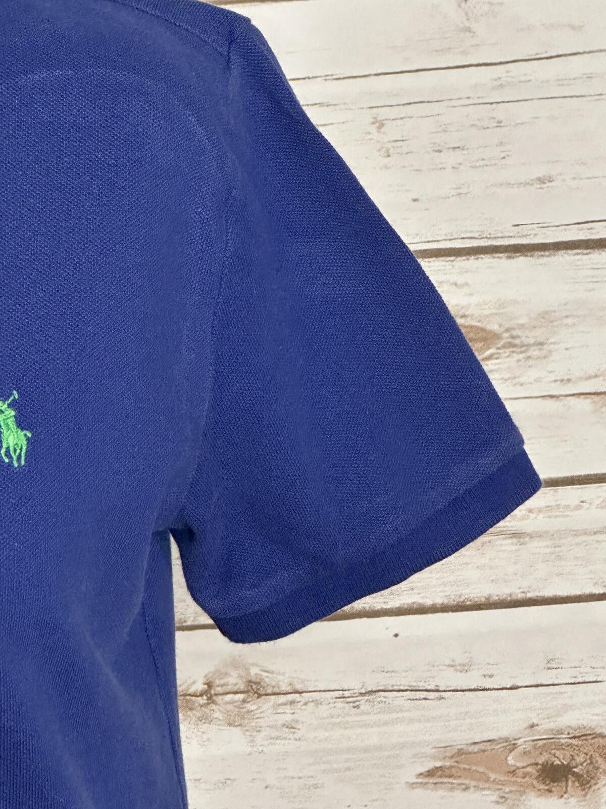 Polo Ralph Lauren blue cotton short sleeve polo shirt Size Youth L(14-16) preppy