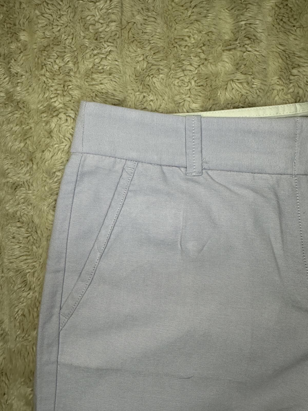 J.Crew Women's cotton chino shorts Size 6 lavender mid-rise classic preppy