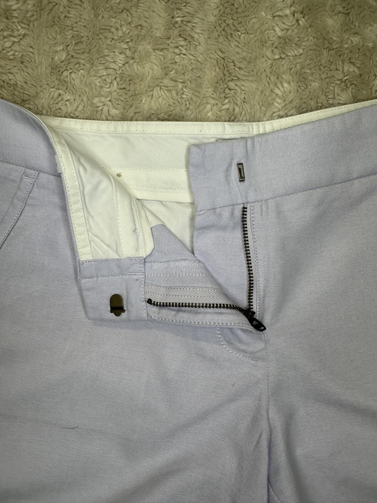 J.Crew Women's cotton chino shorts Size 6 lavender mid-rise classic preppy