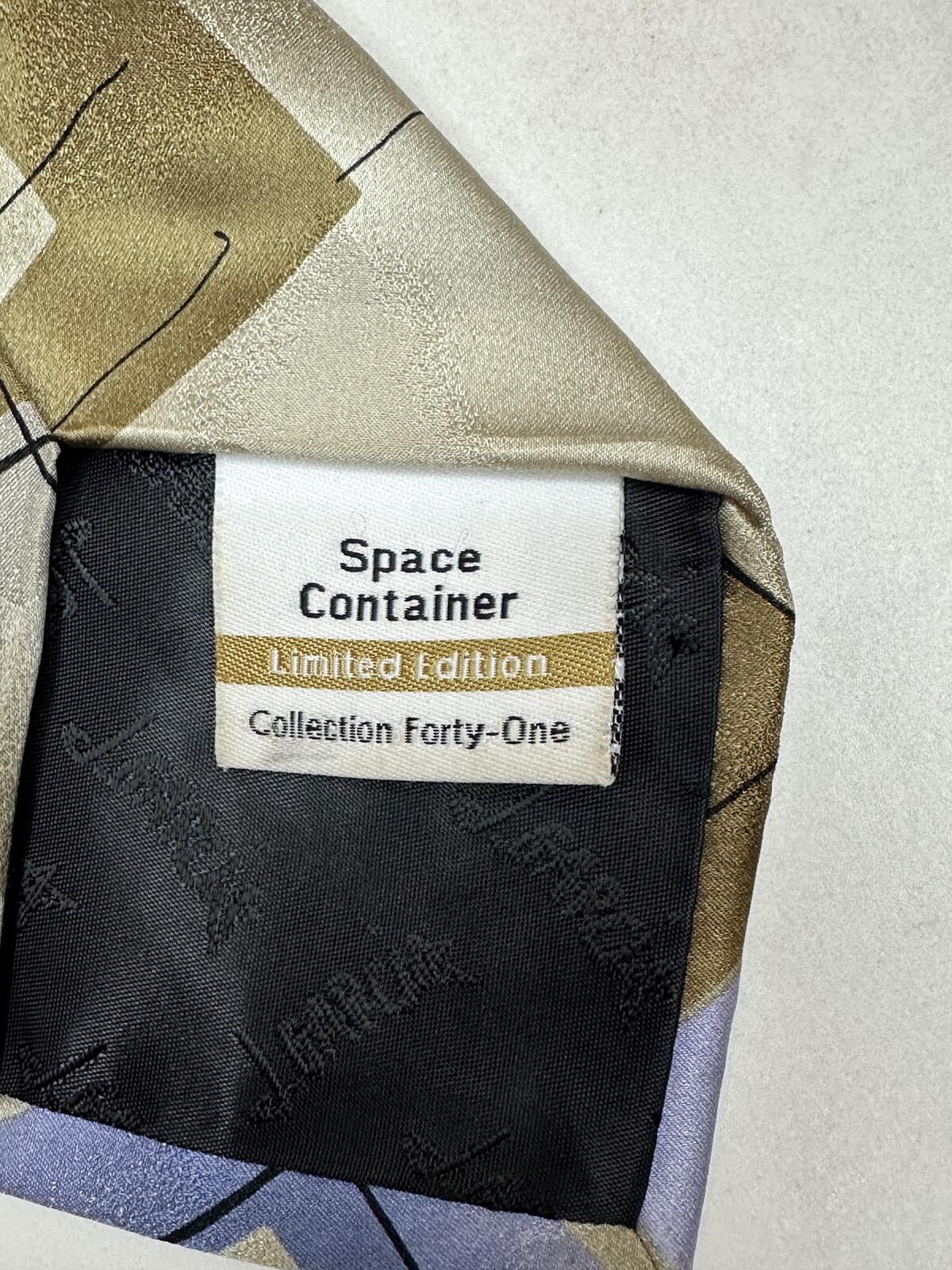 Vintage J. Garcia Limited Edition Space Container 100% silk tie art to wear