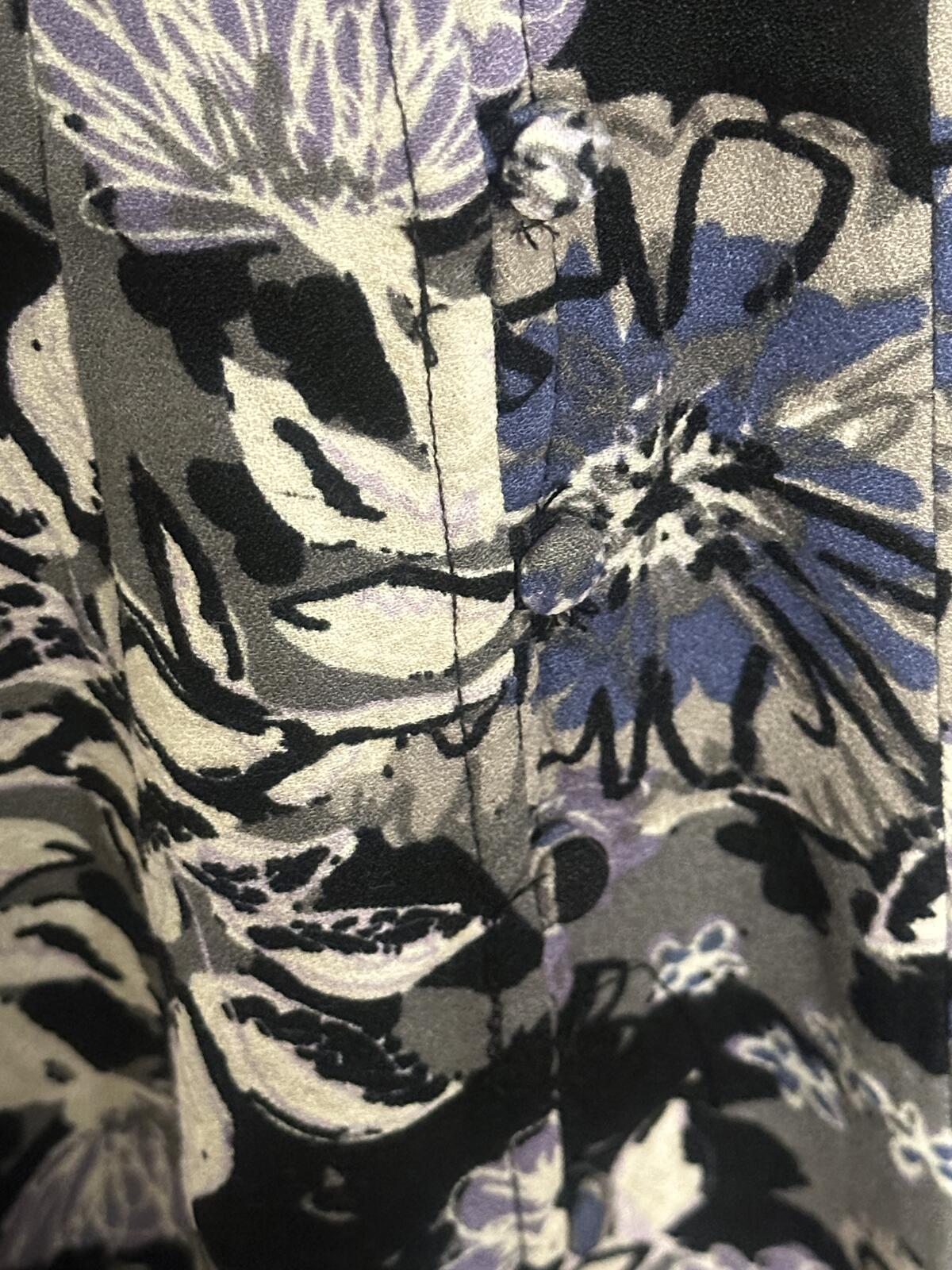 Free People Jump and Jive minidress Size 8 grey purple floral whimsigoth grunge