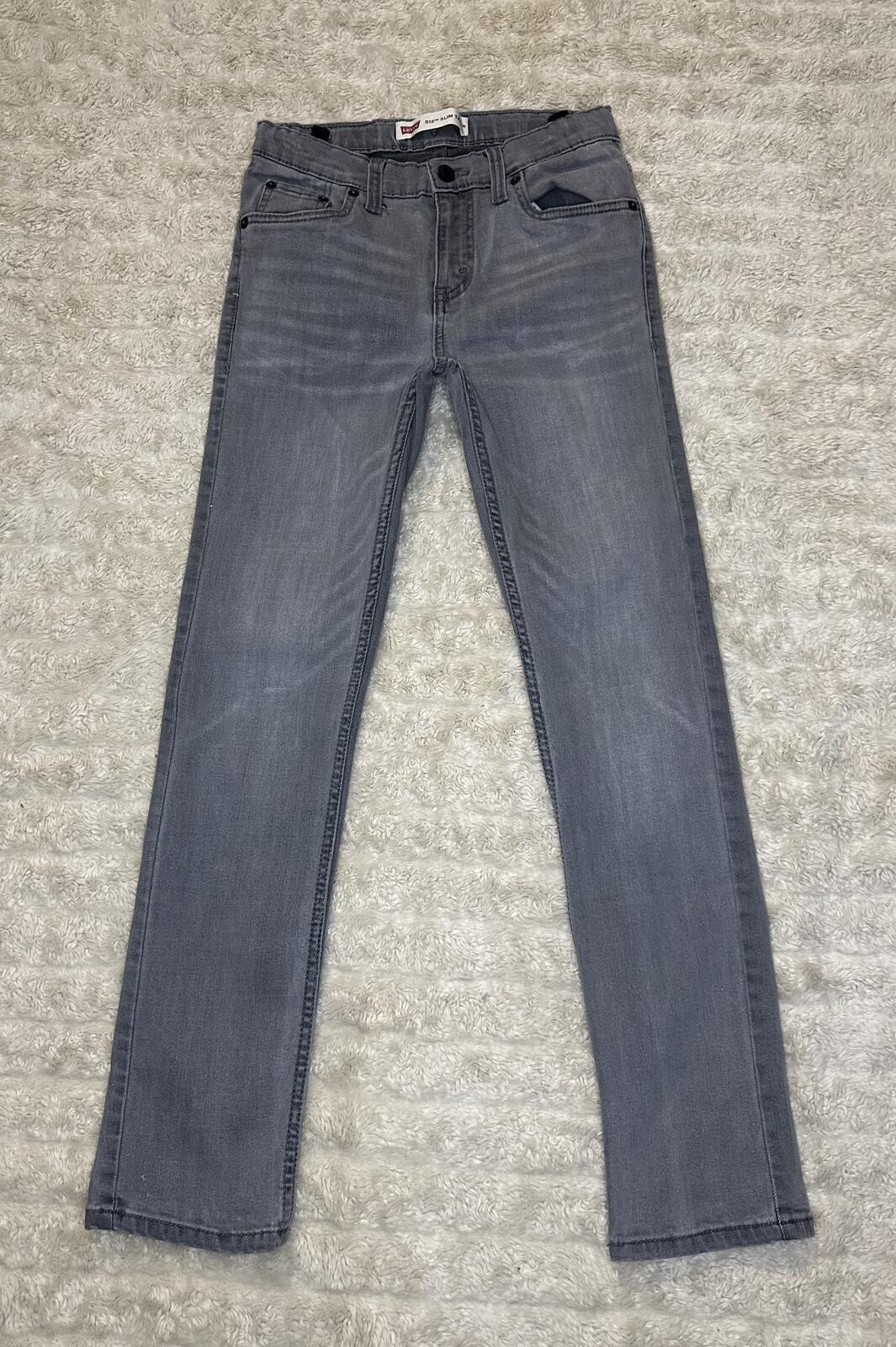 Levi's grey 512 Slim Taper denim jeans Youth 14Reg 27x29/Women's XXS/XS