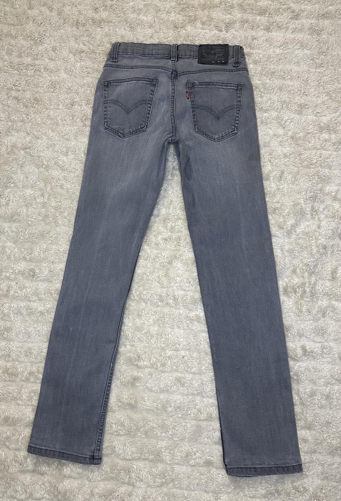 Levi's grey 512 Slim Taper denim jeans Youth 14Reg 27x29/Women's XXS/XS