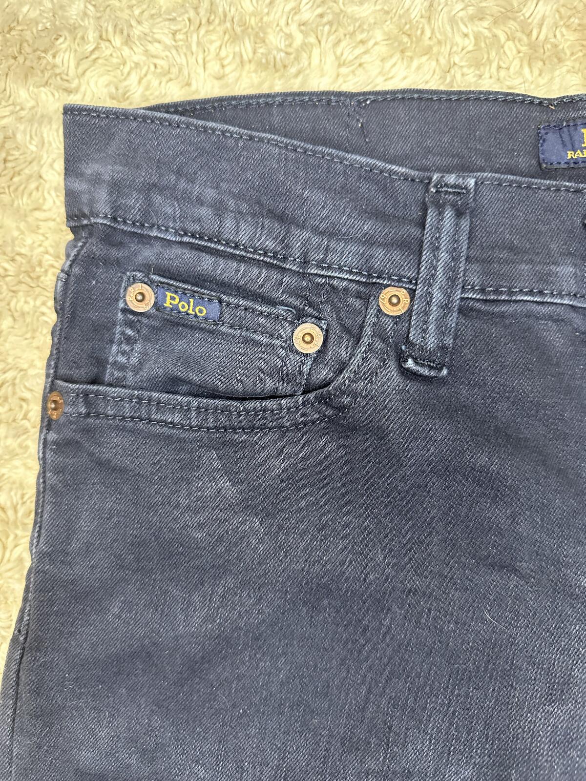 Polo Ralph Lauren dark wash skinny denim jeans Youth L(14-16) stretch classic