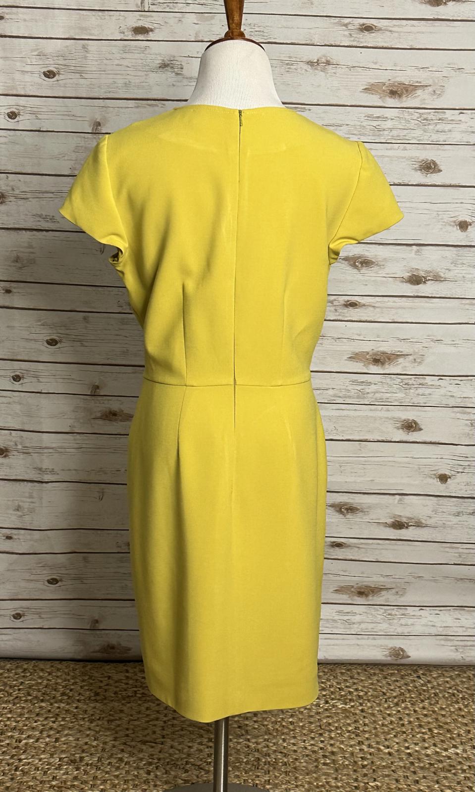Boden office siren corpcore marigold yellow short sleeve sheath dress Size 10