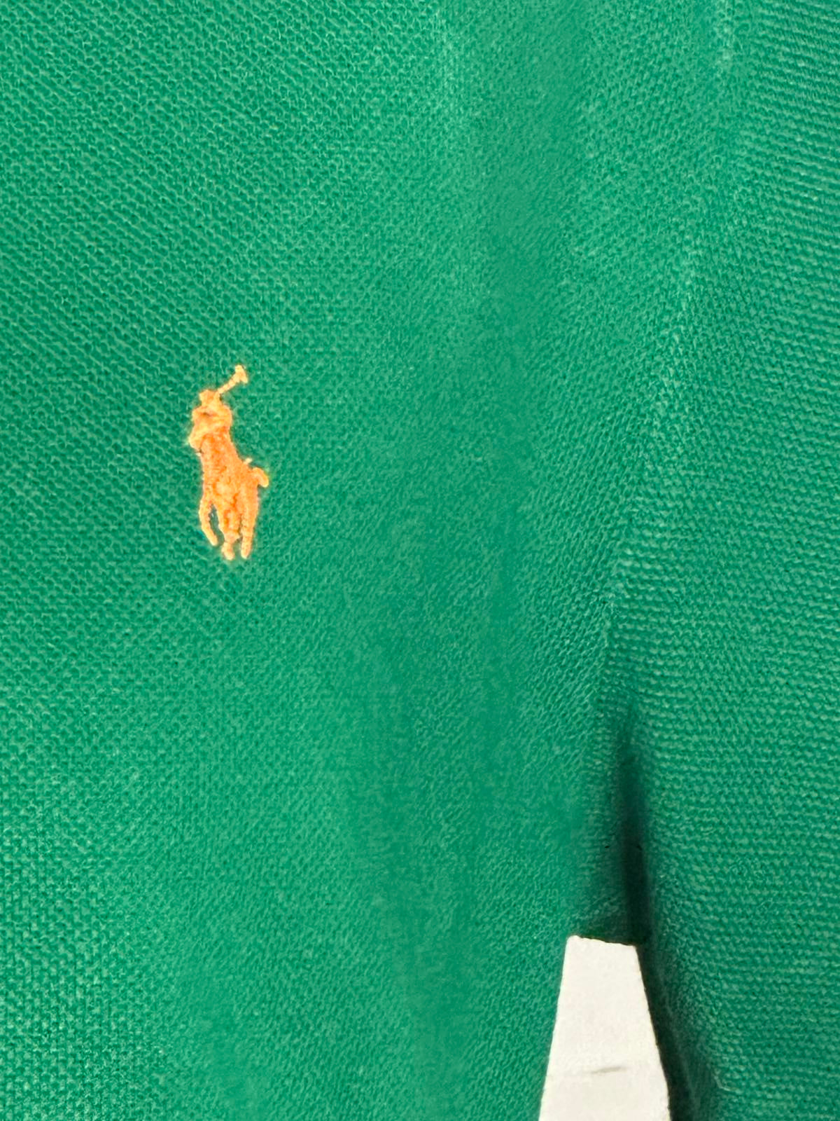Polo Ralph Lauren classic preppy kelly green cotton polo shirt Size L(14-16)