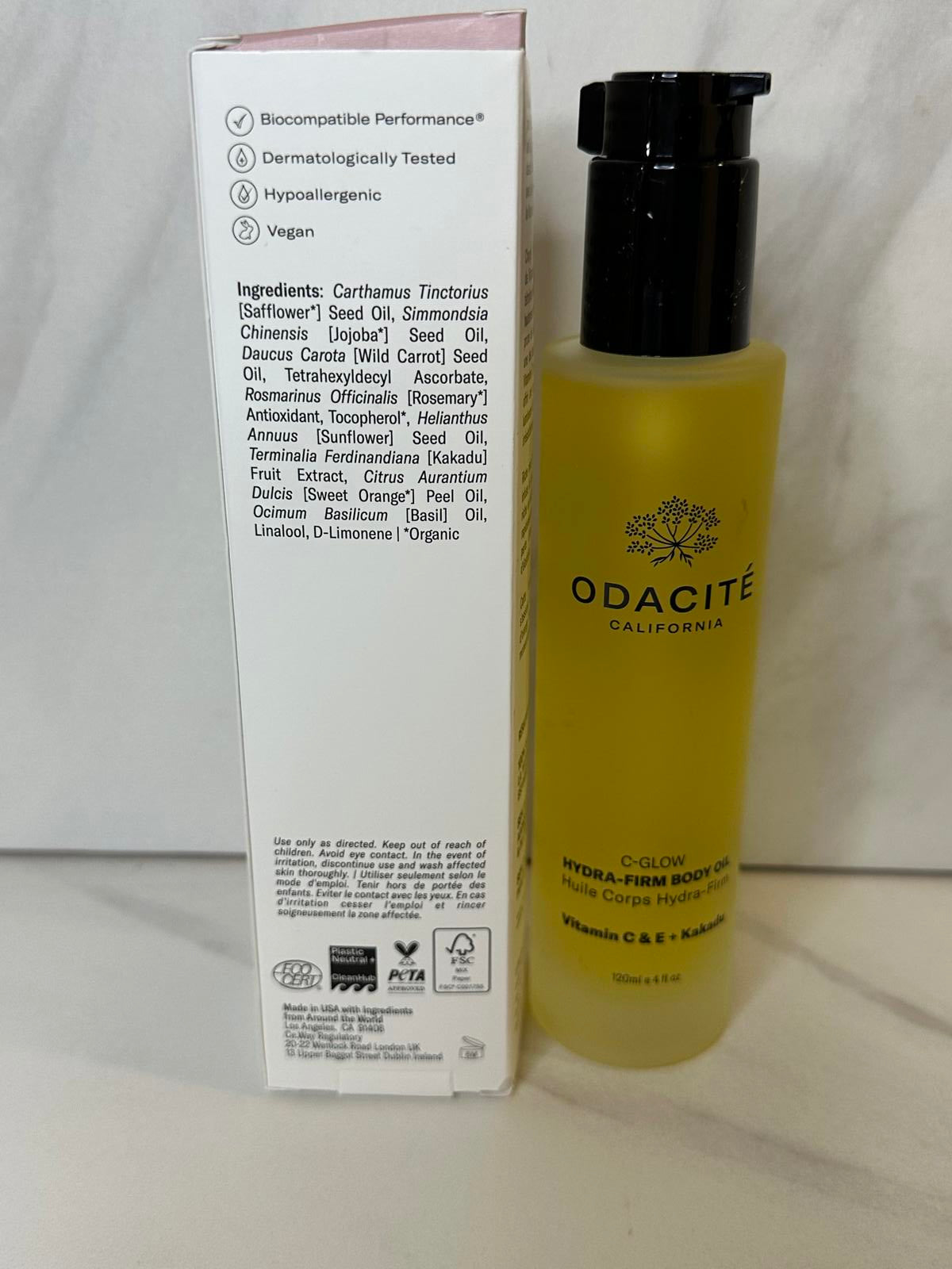 Odacite C-Glow Hydra-Firm body oil