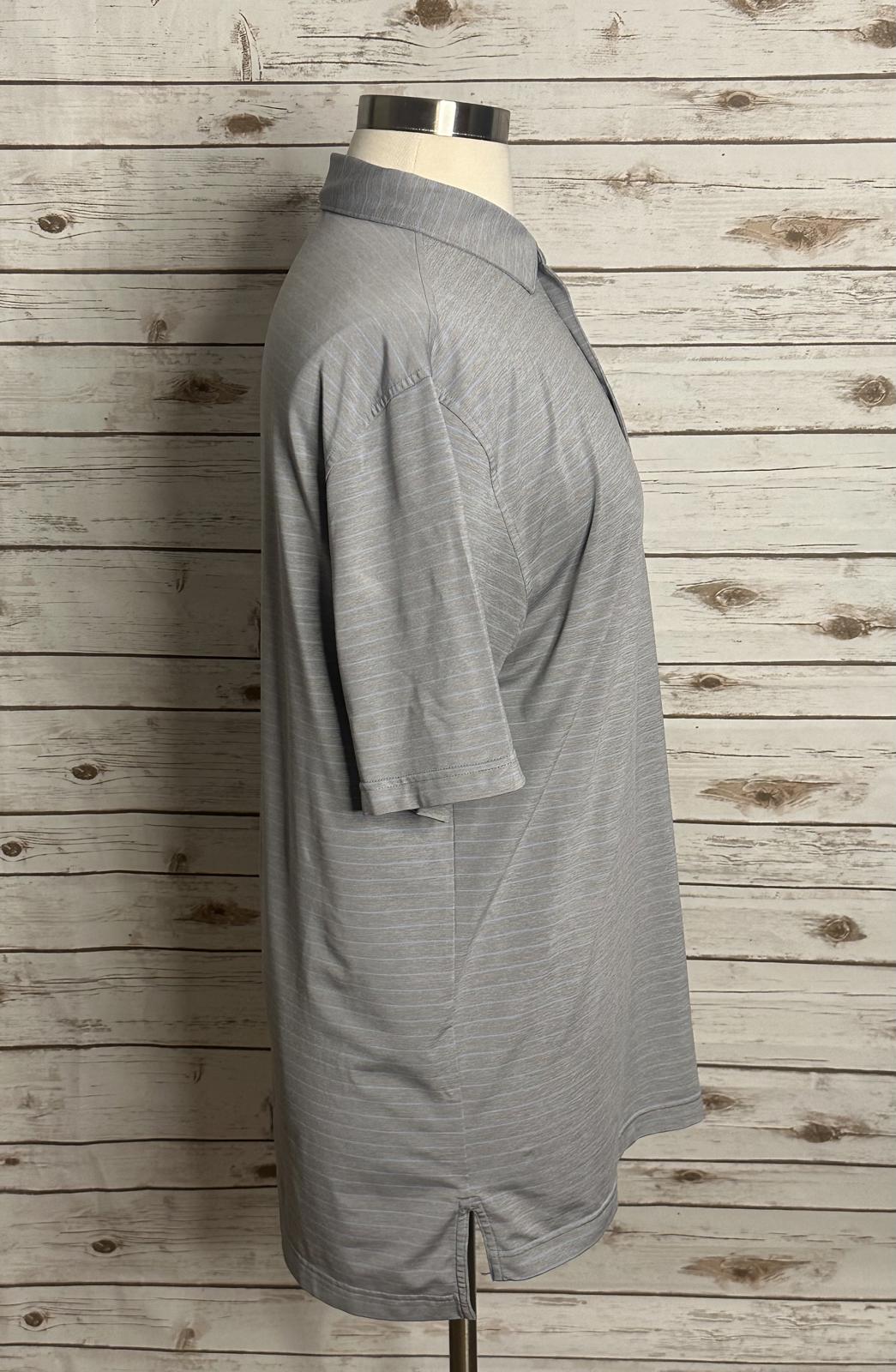 Bella Haven Country Club Peter Millar striped short sleeve polo shirt Size Large