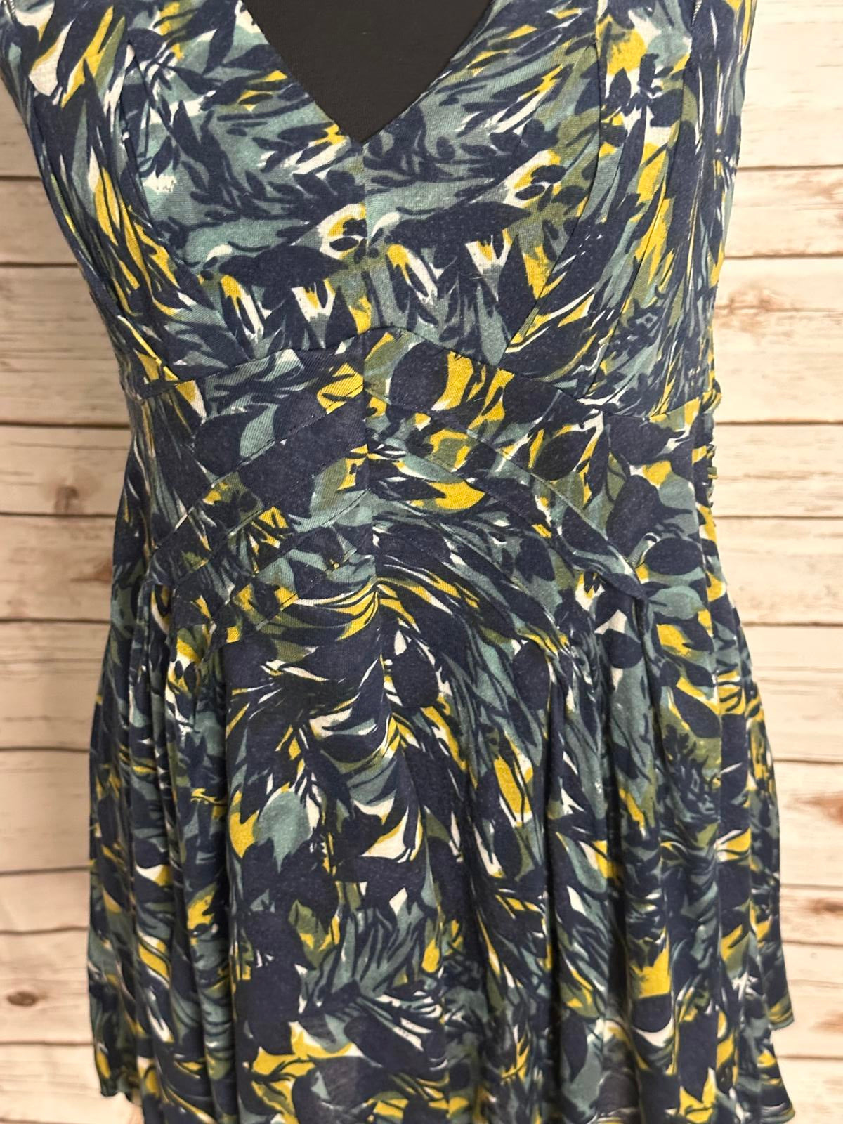 Anthropologie Deletta V-neck sleeveless empire top/tunic/dress Size XS