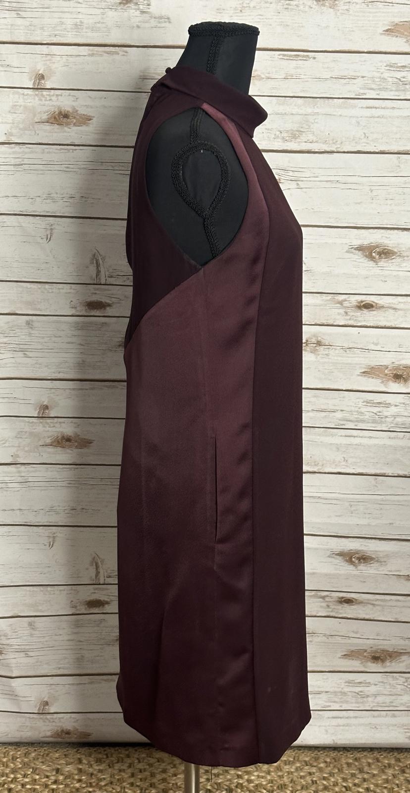 Reiss eggplant Kaelin halter shift cocktail dress Size 2