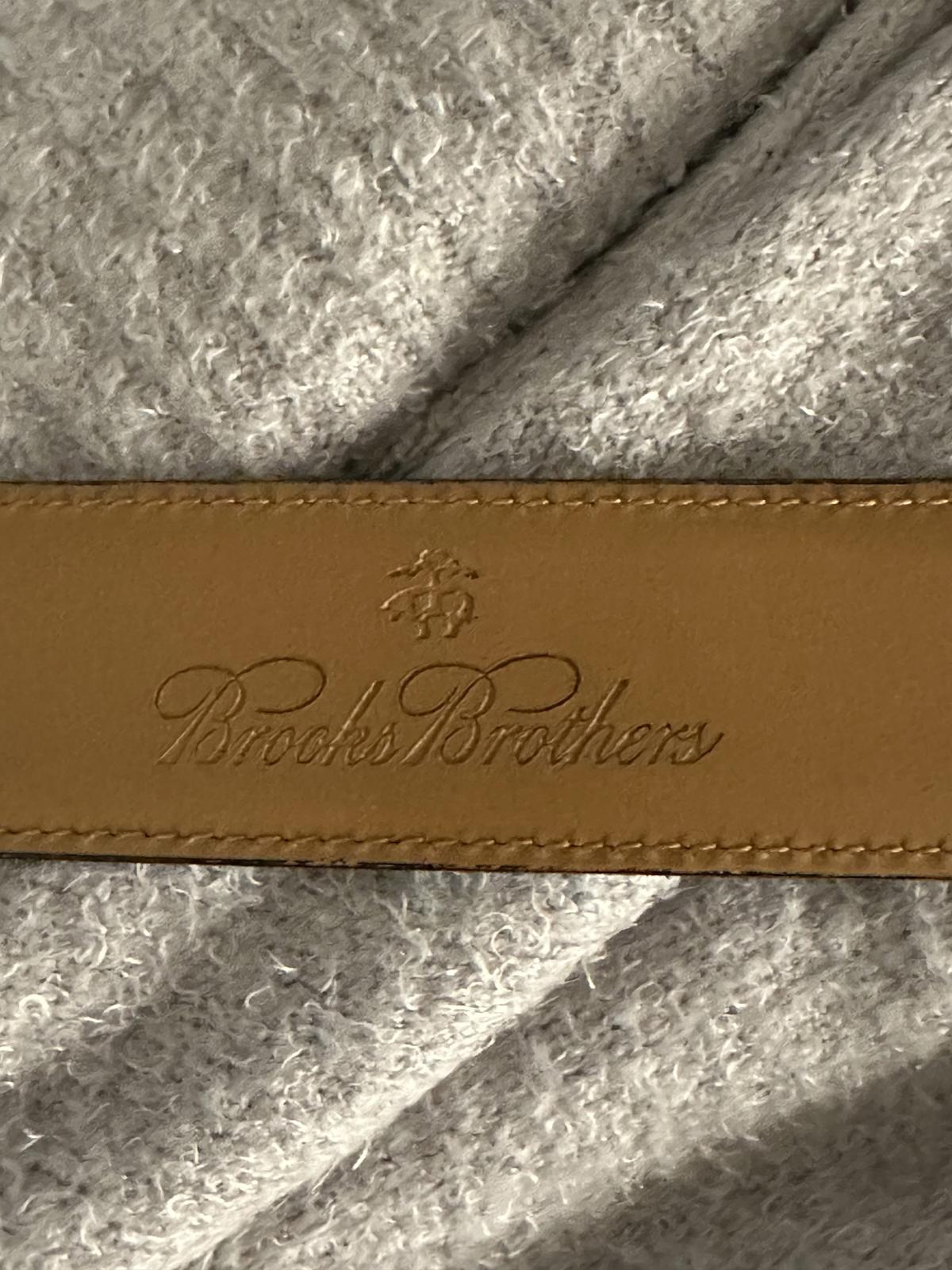 Brooks Brothers Italian black leather dress belt Size 40
