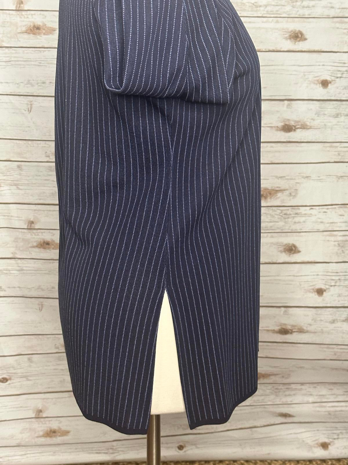 Exclusively Misook V-neck striped open cardigan Size Large