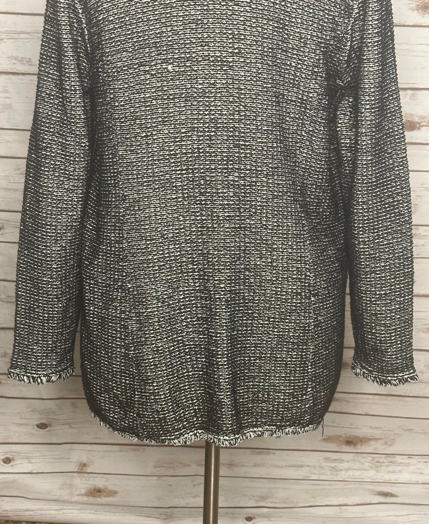 Chico's double-breasted notch collar sweater jacket Size XL