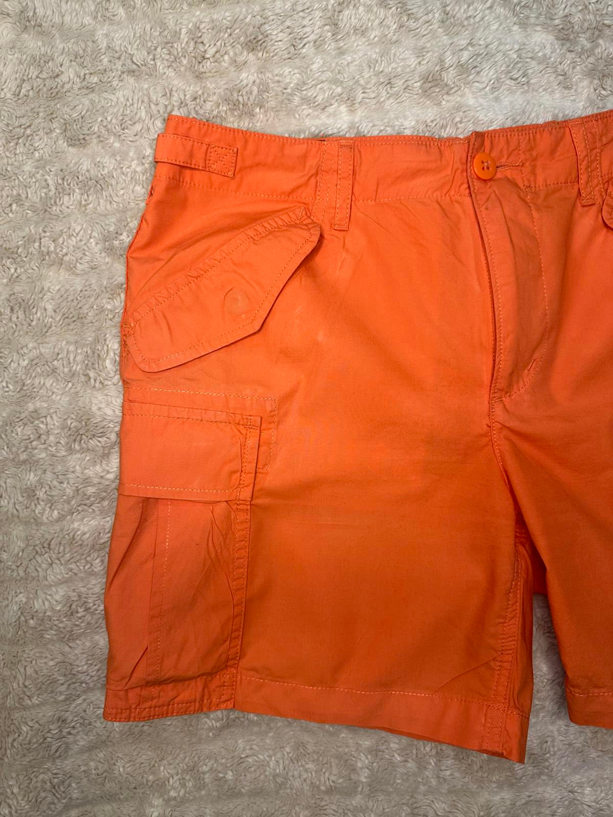 Polo Ralph Lauren casual preppy military orange cotton cargo shorts Size 6