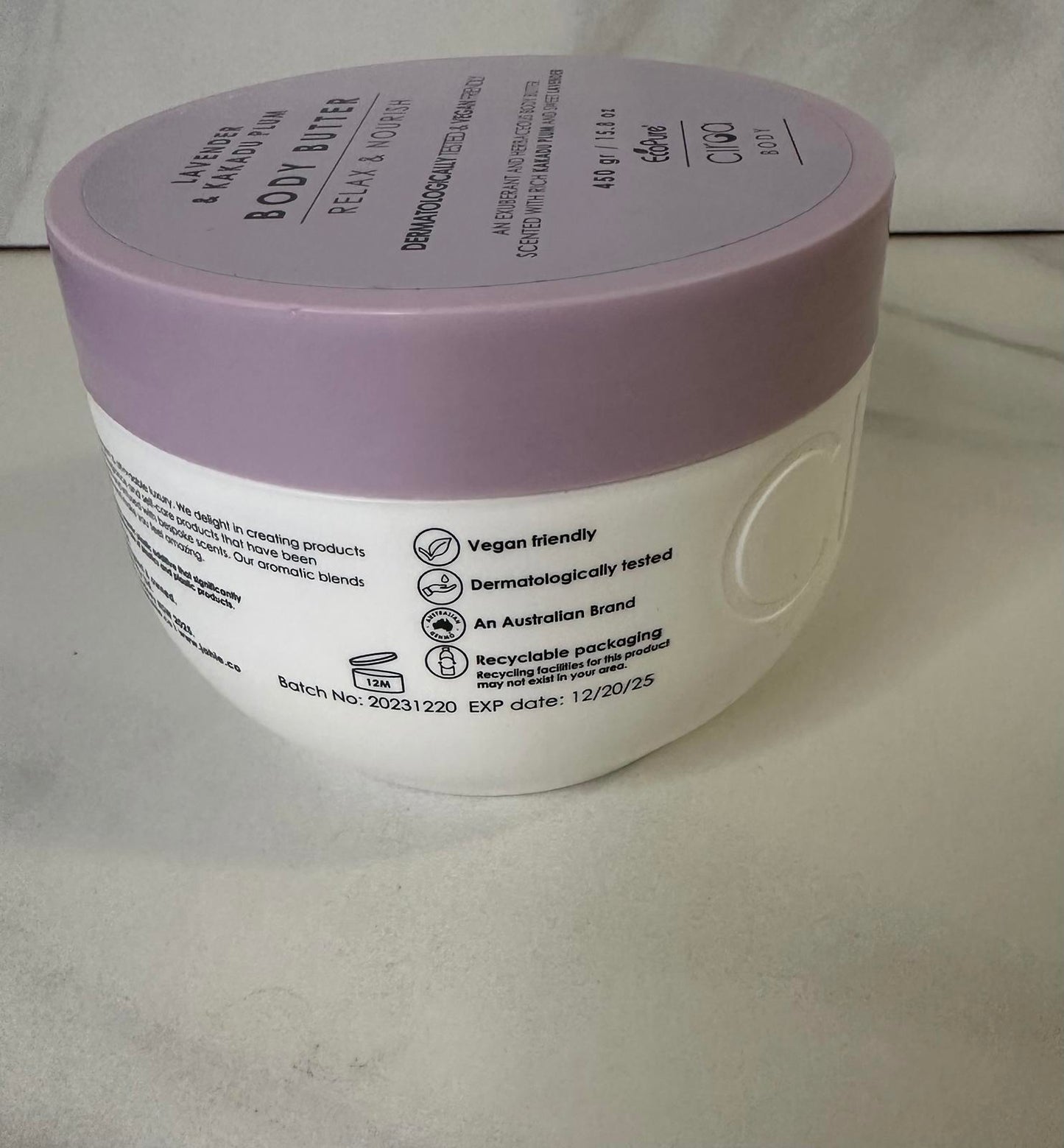 Ciroa Lavender & Kakadu Plum body butter (Relax & Nourish)