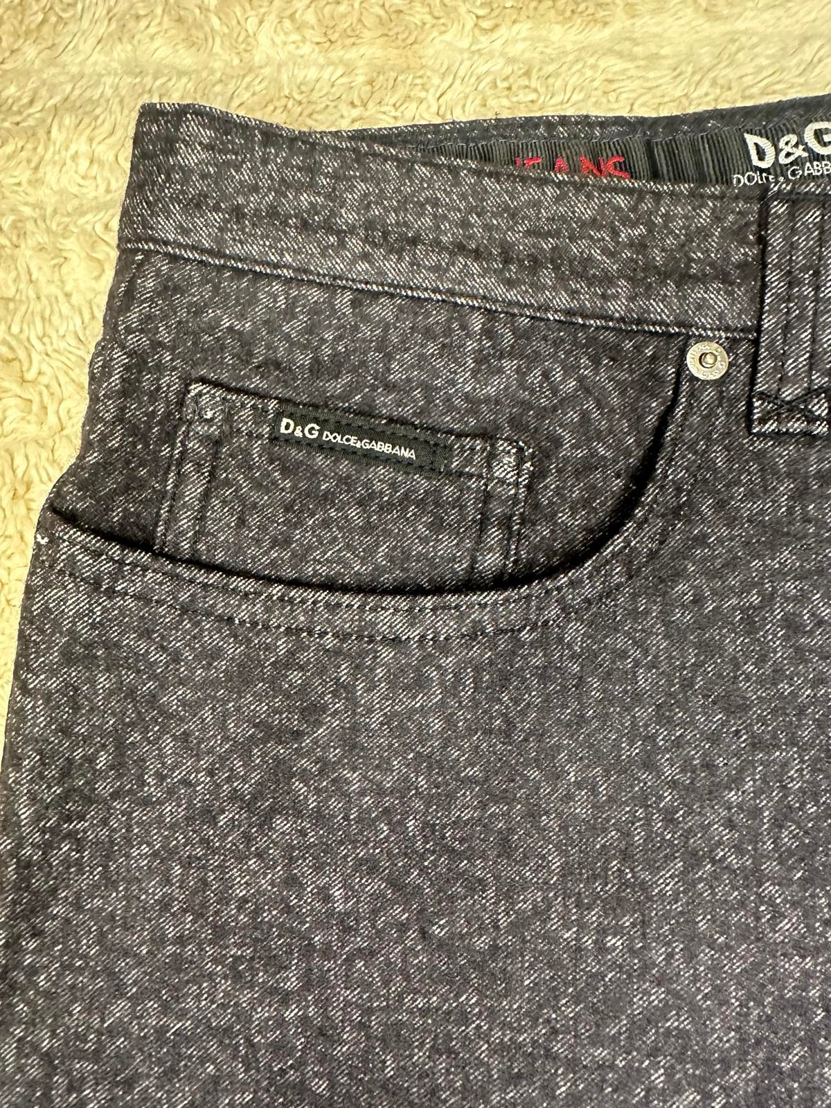 D&G Dolce&Gabbana gray cotton/wool mid-rise straight leg jeans IT 42/US 32