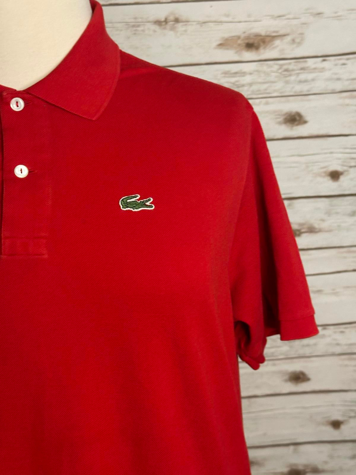 Lacoste red classic cotton pique polo shirt Size 8/3XL