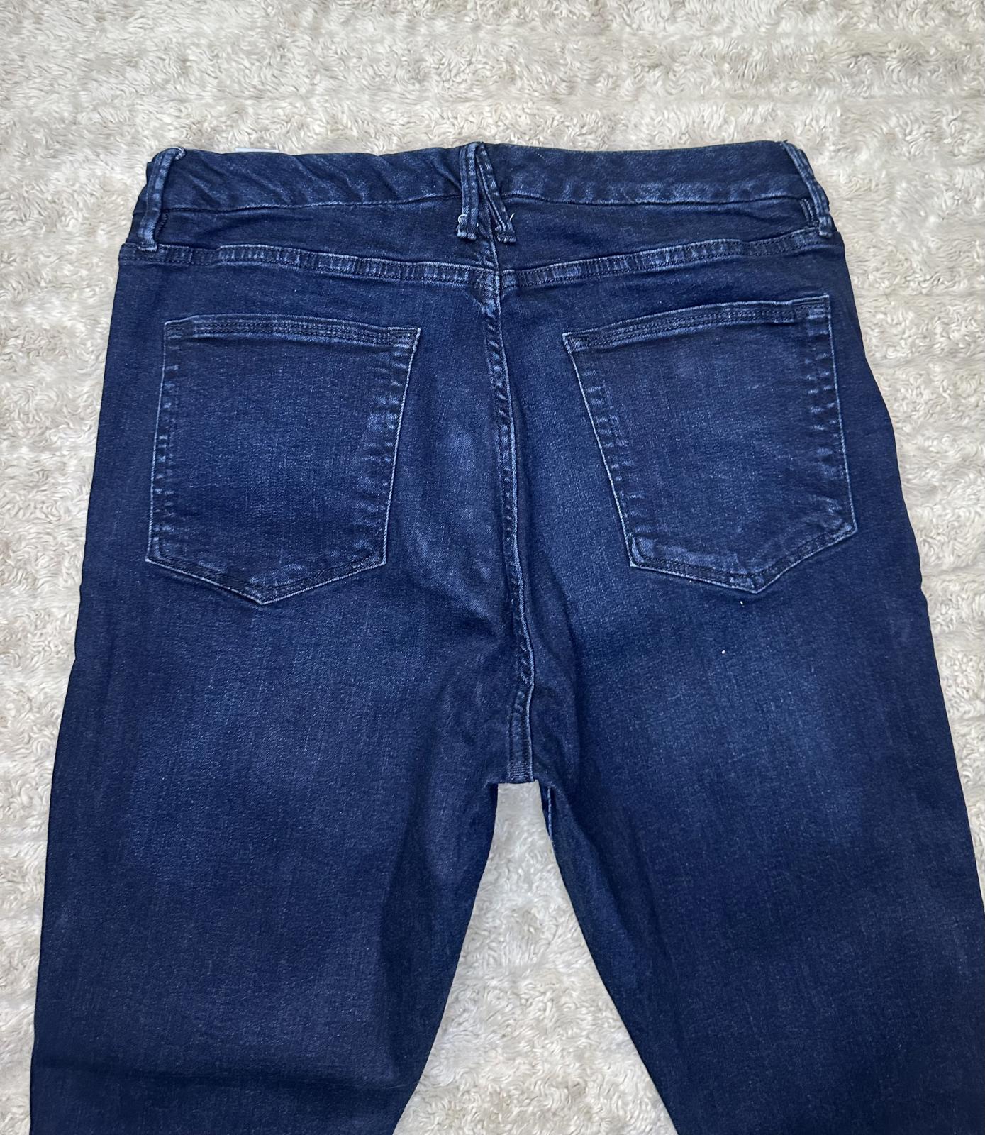 Good American Good Legs elevated casual dark wash skinny jeans Size 15