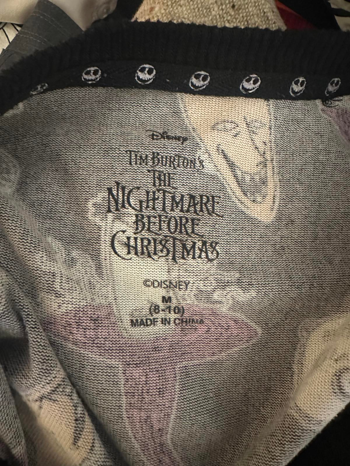 Disney The Nightmare Before Christmas knit pullover top/sleep shirt Size Medium
